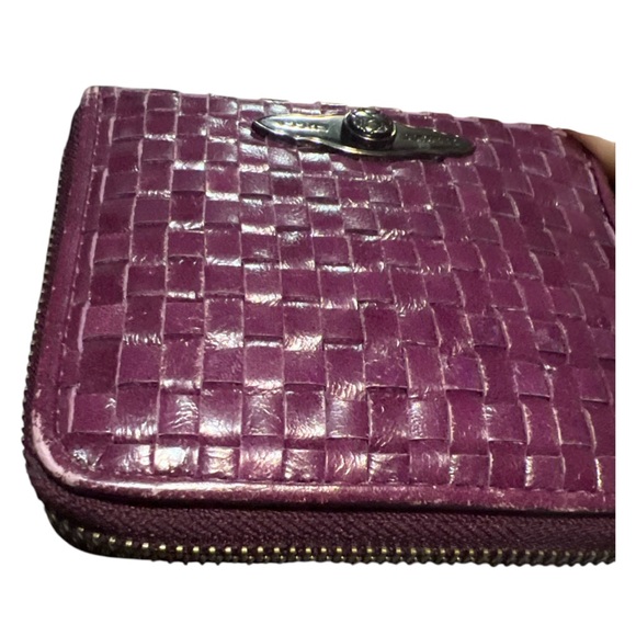 Elliott Lucca Purple Cow Leather Wallet EUC - Picture 7 of 8